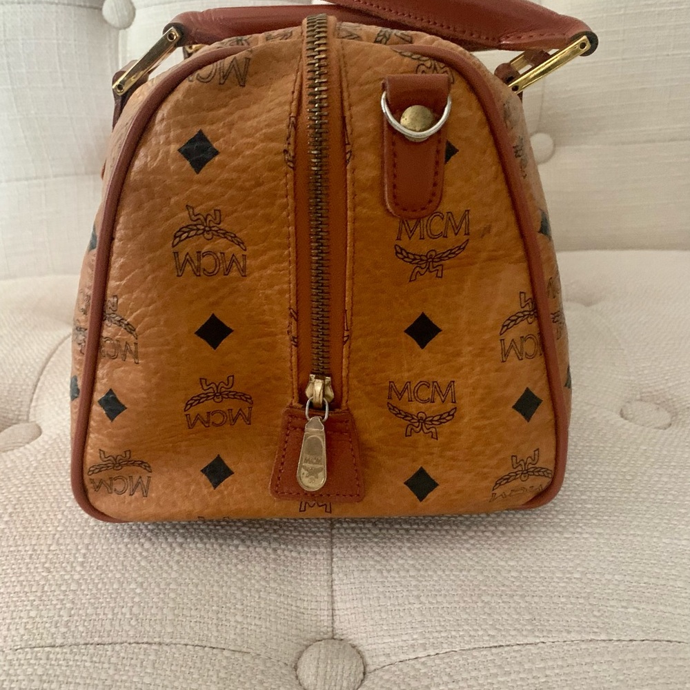 Mcm Monogram Boston Bag~Authentic ~ - image 3